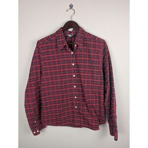 Vtg Rockies Western Shirt XL Red Black Plaid Button-Down Ranch Lumberjack Y2K